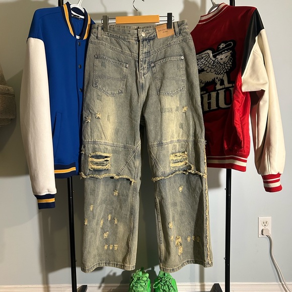 Balenciaga 23SS Distressed Reverse Jeans - Picture 2 of 6